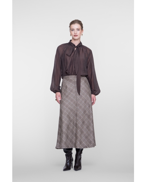 Geisha skirt 775 brown/blue