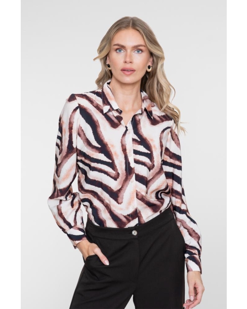 Geisha blouse 720 sand/brique