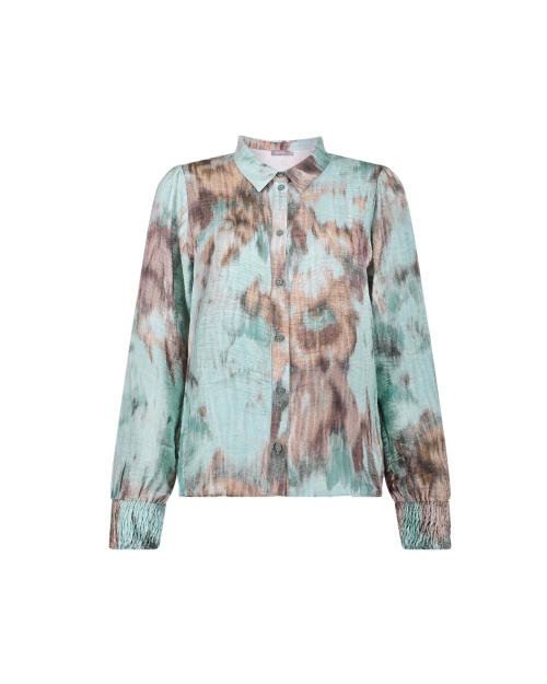 Geisha blouse 735 camel/mint