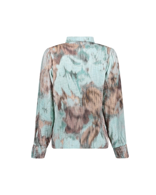 Geisha blouse 735 camel/mint