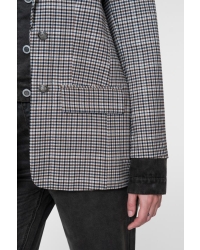Geisha Blazer / Jeansjacket combi 775 brown / check combi