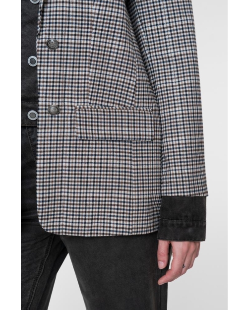 Geisha Blazer / Jeansjacket combi 775 brown / check combi