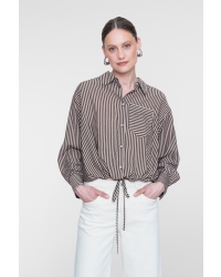 Geisha blouse 775 brown/sand
