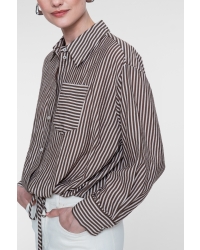 Geisha blouse 775 brown/sand