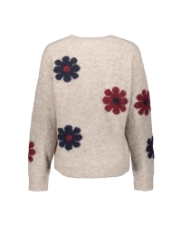 Geisha Pullover flowers 720 sand/burgundy/navy