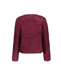 Geisha Cardigan hairy 480 burgundy