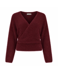 Geisha Cross over hairy top 480 burgundy