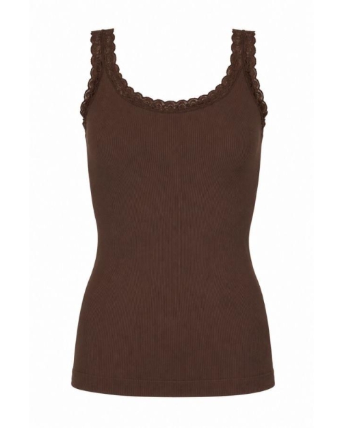 Tim&Simonsen Rib top  Chocolato