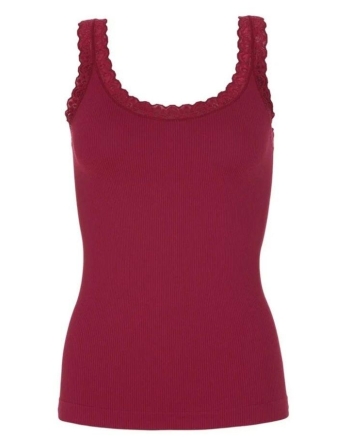 Tim&Simonsen Rib top  Bordo