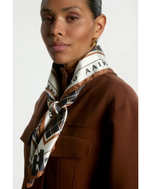 Aaiko SCARF PES 511 191012 DARK MOCHA
