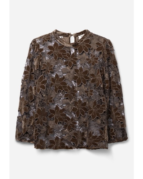Aaiko SHAILA VELVET PES 500 190913 FUDGE