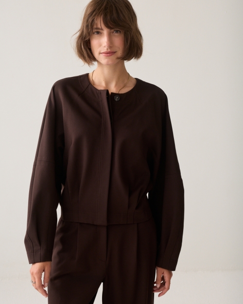 Summum Jacket Punto milano 754 Dark chocolate