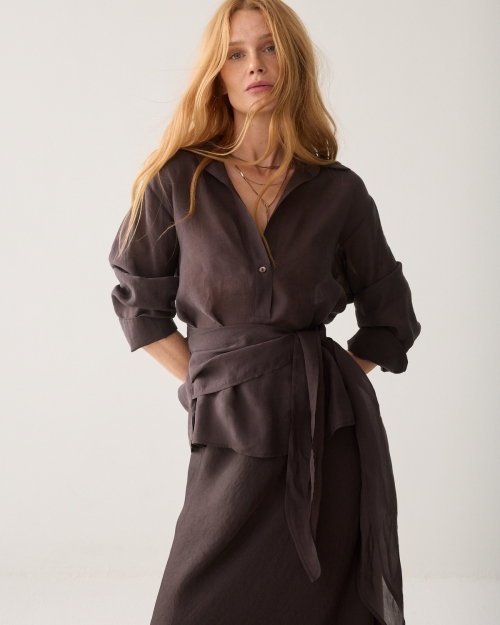 Summum Top wrap Lyocell blend 754 Dark chocolate