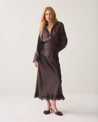 Summum Top wrap Lyocell blend 754 Dark chocolate