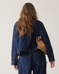 Summum Denim blouse Light Cotton twill 492 Night blue denim
