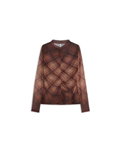 Summum Diagonal check on mesh top 754 Dark chocolate