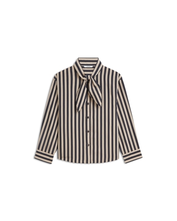 Summum Blouse Two tone stripe 495 Midnight blue