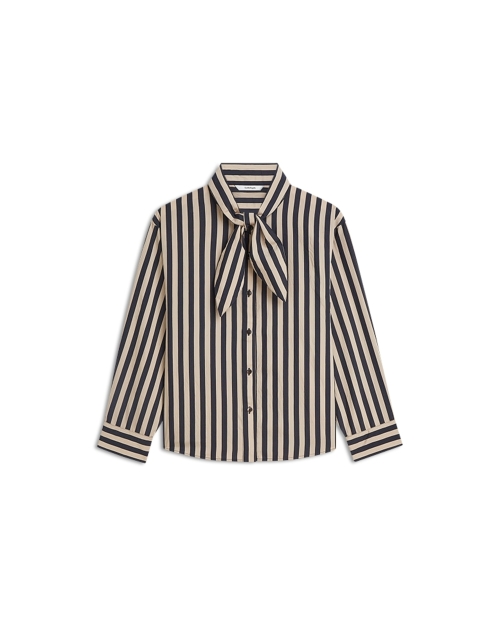 Summum Blouse Two tone stripe 495 Midnight blue