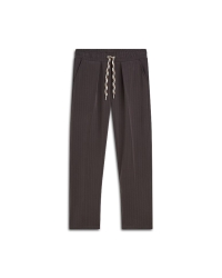 Summum Tapered pants Pinstripe scuba 754 Dark chocolate
