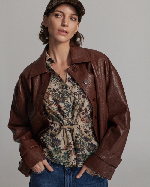 Summum Jacket Faux leather 757 Toffee
