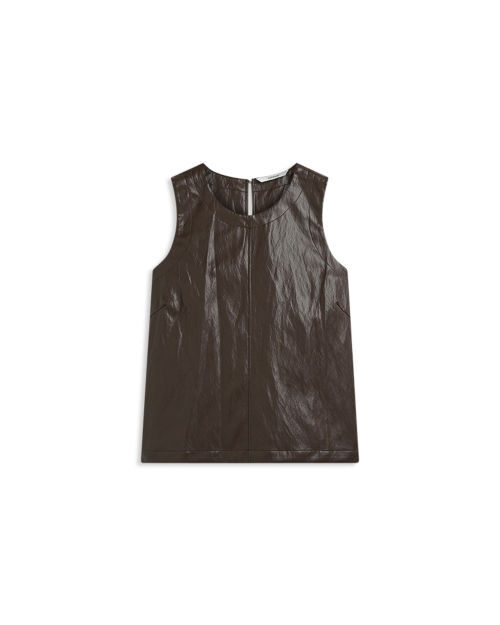 Summum Top Soft faux leather 754 Dark chocolate