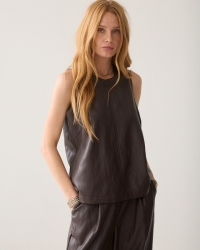 Summum Top Soft faux leather 754 Dark chocolate