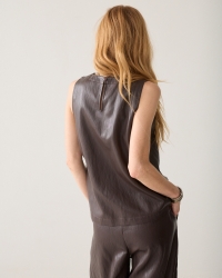 Summum Top Soft faux leather 754 Dark chocolate