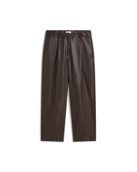 Summum Balloon trouser Soft faux leather 754 Dark chocolate