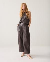 Summum Balloon trouser Soft faux leather 754 Dark chocolate