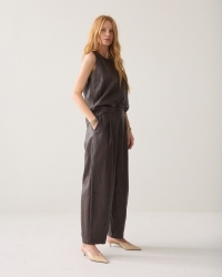 Summum Balloon trouser Soft faux leather 754 Dark chocolate