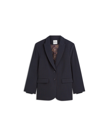 Summum Blazer Viscose blend stripe 495 Midnight blue