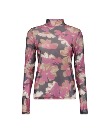 Geisha Top mesh 999 black/sand/pink