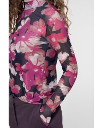 Geisha Top mesh 999 black/sand/pink
