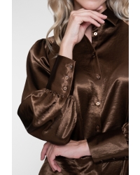 Geisha Top satin 775 brown