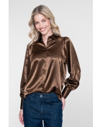 Geisha Top satin 775 brown