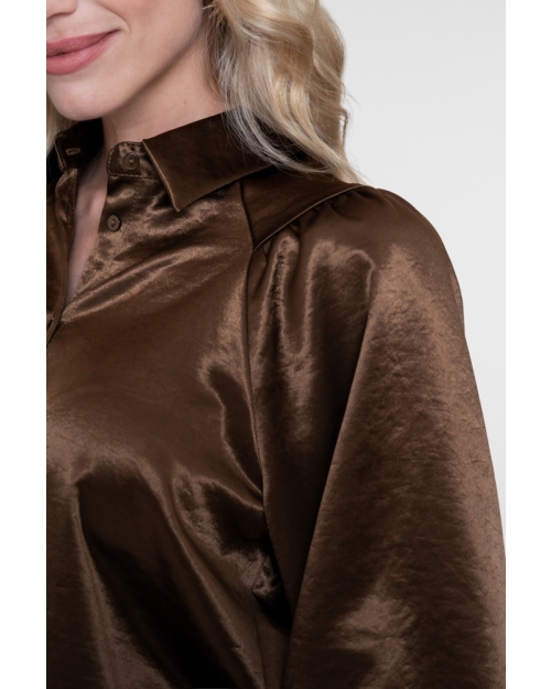 Geisha Top satin 775 brown