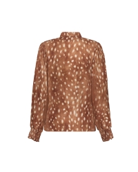 Geisha blouse 735 camel/ecru