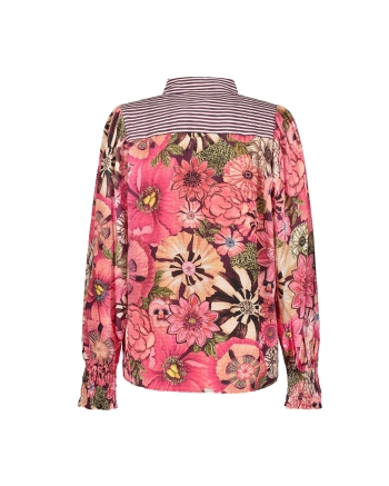 Geisha blouse 380 plum purple/ pink