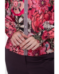 Geisha blouse 380 plum purple/ pink