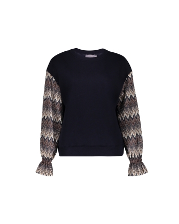 Geisha top 685 dark blue/brown