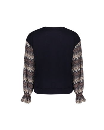 Geisha top 685 dark blue/brown