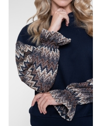 Geisha top 685 dark blue/brown