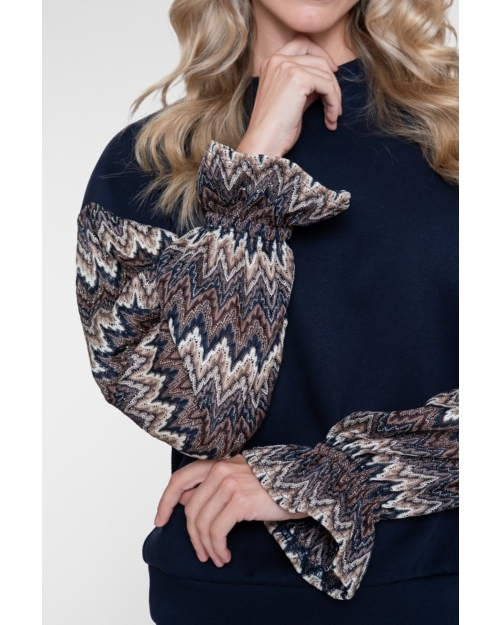 Geisha top 685 dark blue/brown