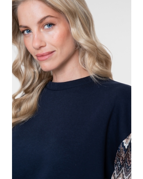 Geisha top 685 dark blue/brown