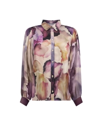 Geisha blouse 718 ecru/purple