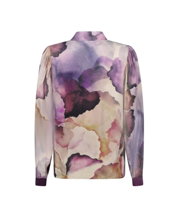 Geisha blouse 718 ecru/purple