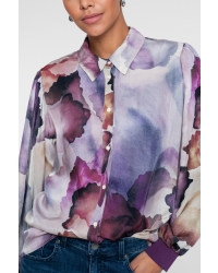 Geisha blouse 718 ecru/purple