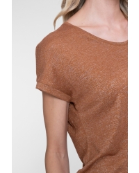 Geisha T-shirt sparkle 735 camel