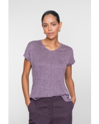Geisha T-shirt sparkle 490 aubergine
