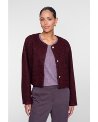 Geisha T-shirt sparkle 490 aubergine